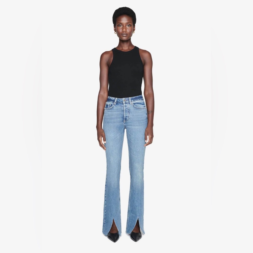 ANINE BING Roxanne Split Hem Bootcut Jeans